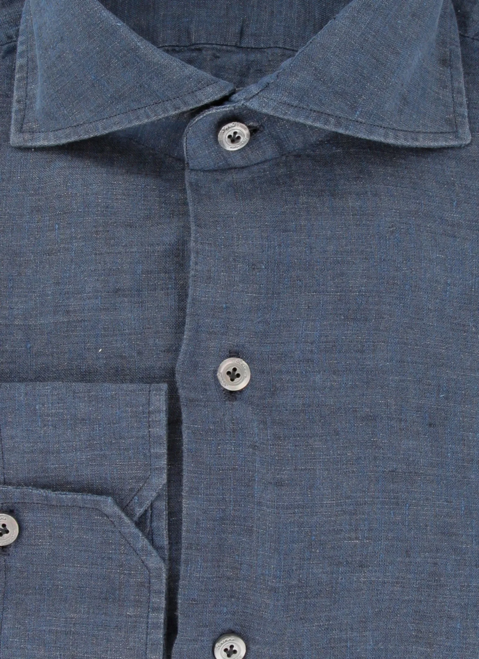 Finamore Napoli Blue Shirt - Slim