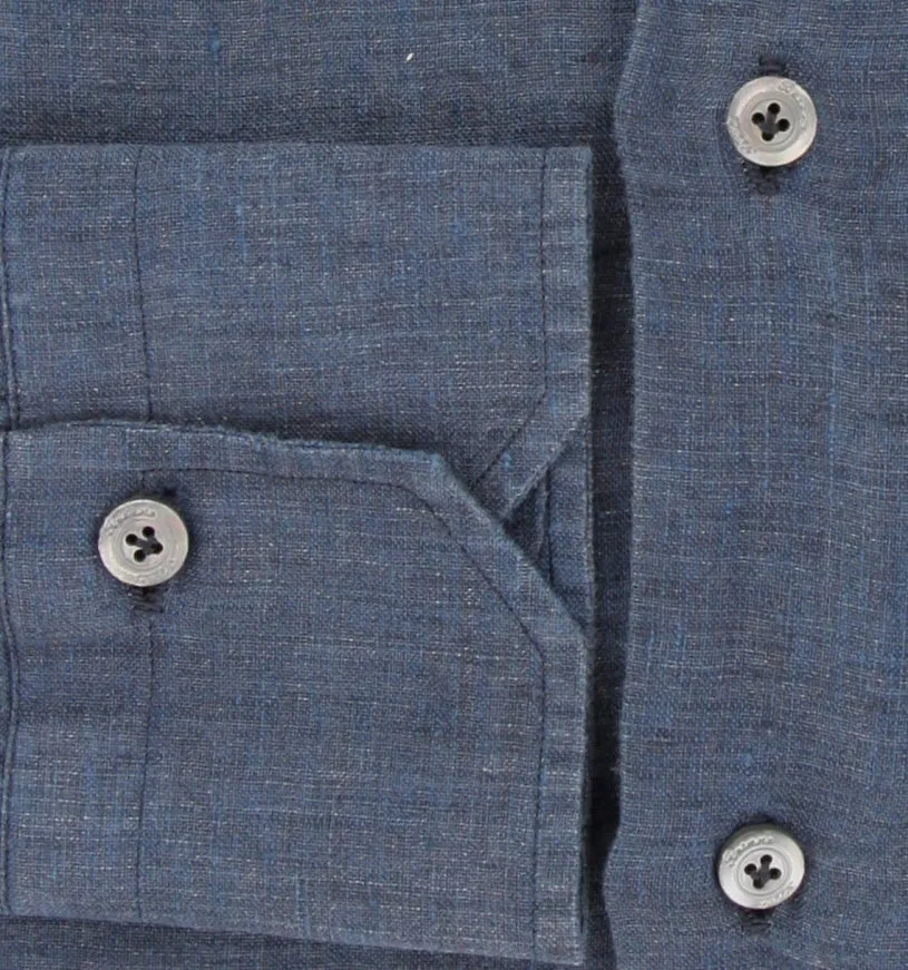 Finamore Napoli Blue Shirt - Slim