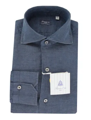 Finamore Napoli Blue Shirt - Slim