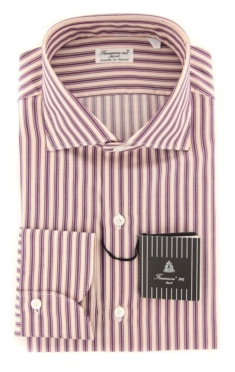Finamore Napoli Brown Shirt - Extra Slim