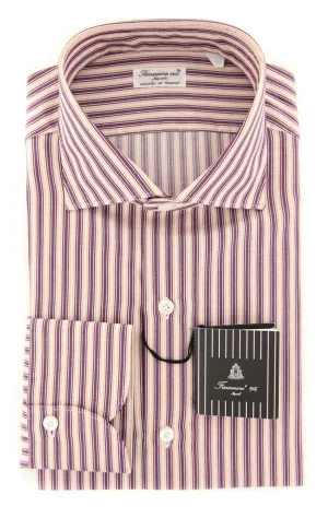 Finamore Napoli Brown Shirt - Extra Slim