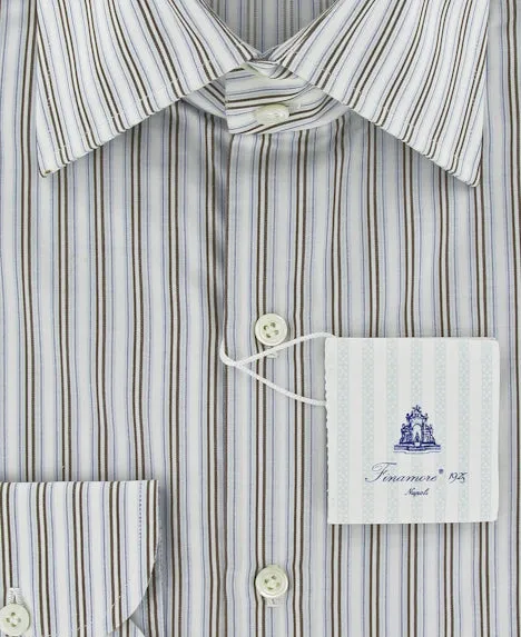Finamore Napoli Brown Shirt – Size: 15.75 US / 40 EU