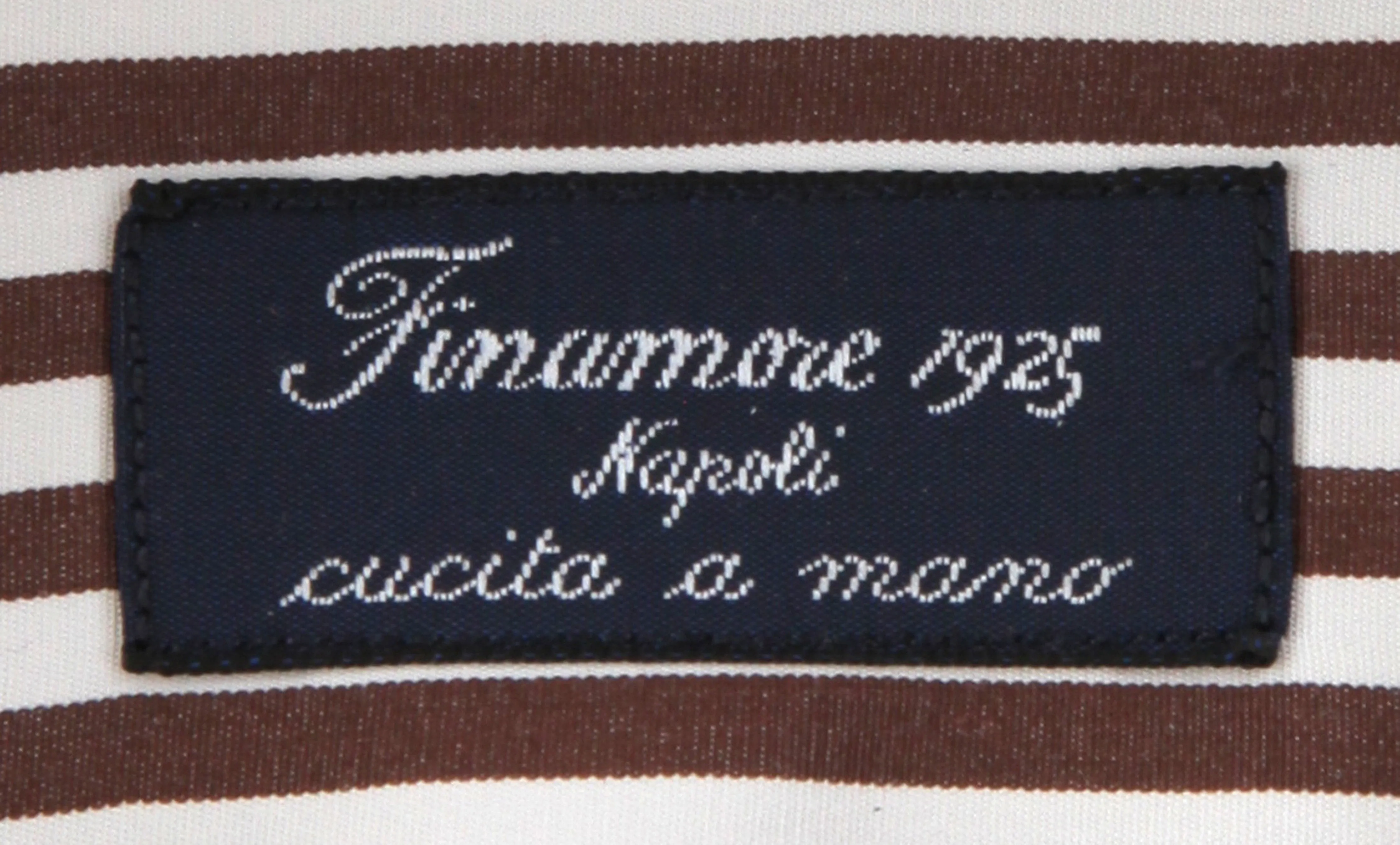 Finamore Napoli Brown Shirt - Slim