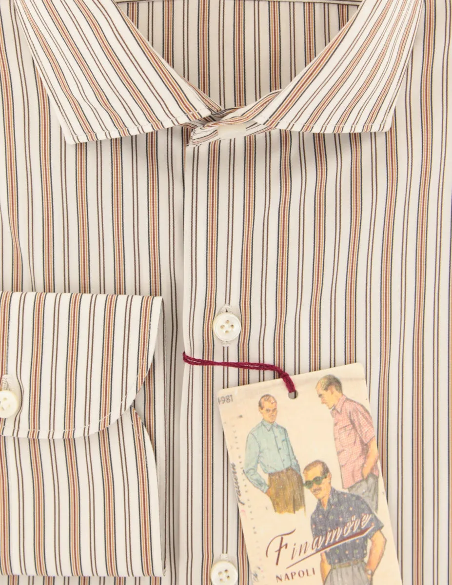 Finamore Napoli Caramel Brown Shirt - Extra Slim
