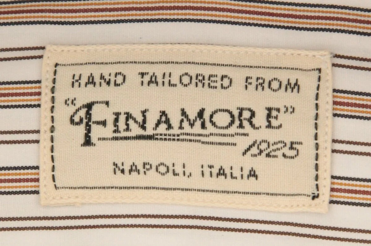 Finamore Napoli Caramel Brown Shirt - Extra Slim