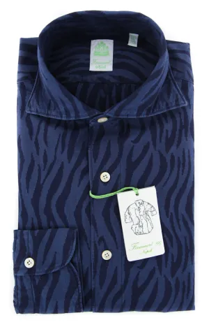 Finamore Napoli Dark Blue Shirt - Extra Slim