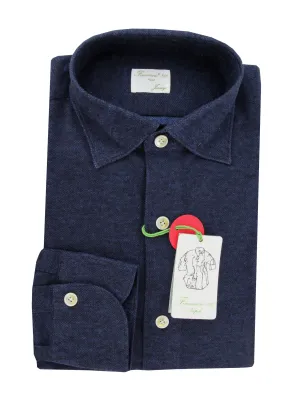 Finamore Napoli Dark Blue Shirt - Extra Slim
