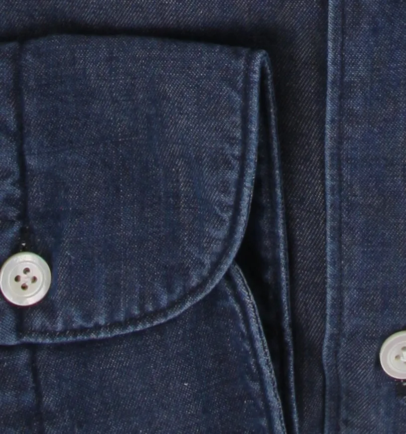 Finamore Napoli Dark Blue Shirt - Extra Slim