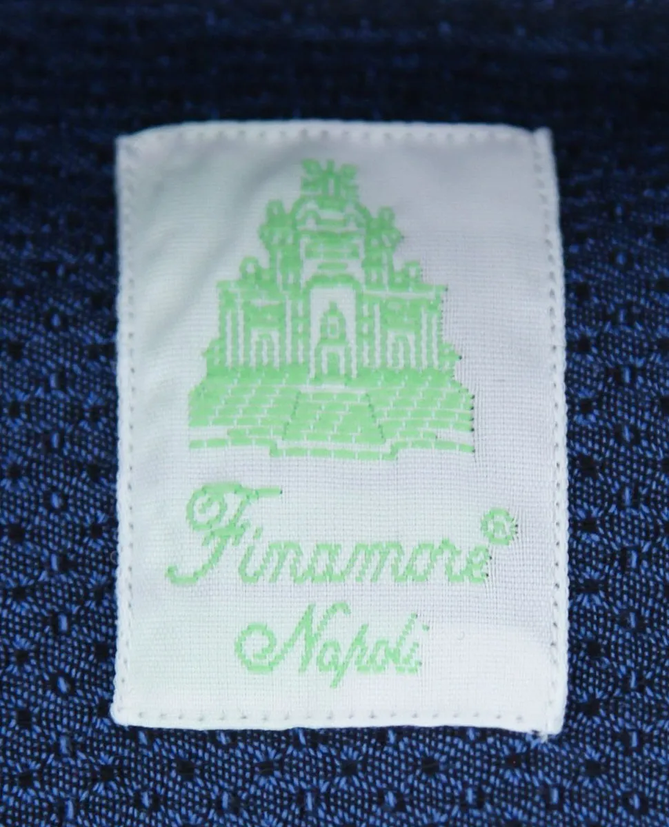 Finamore Napoli Dark Blue Shirt - Extra Slim