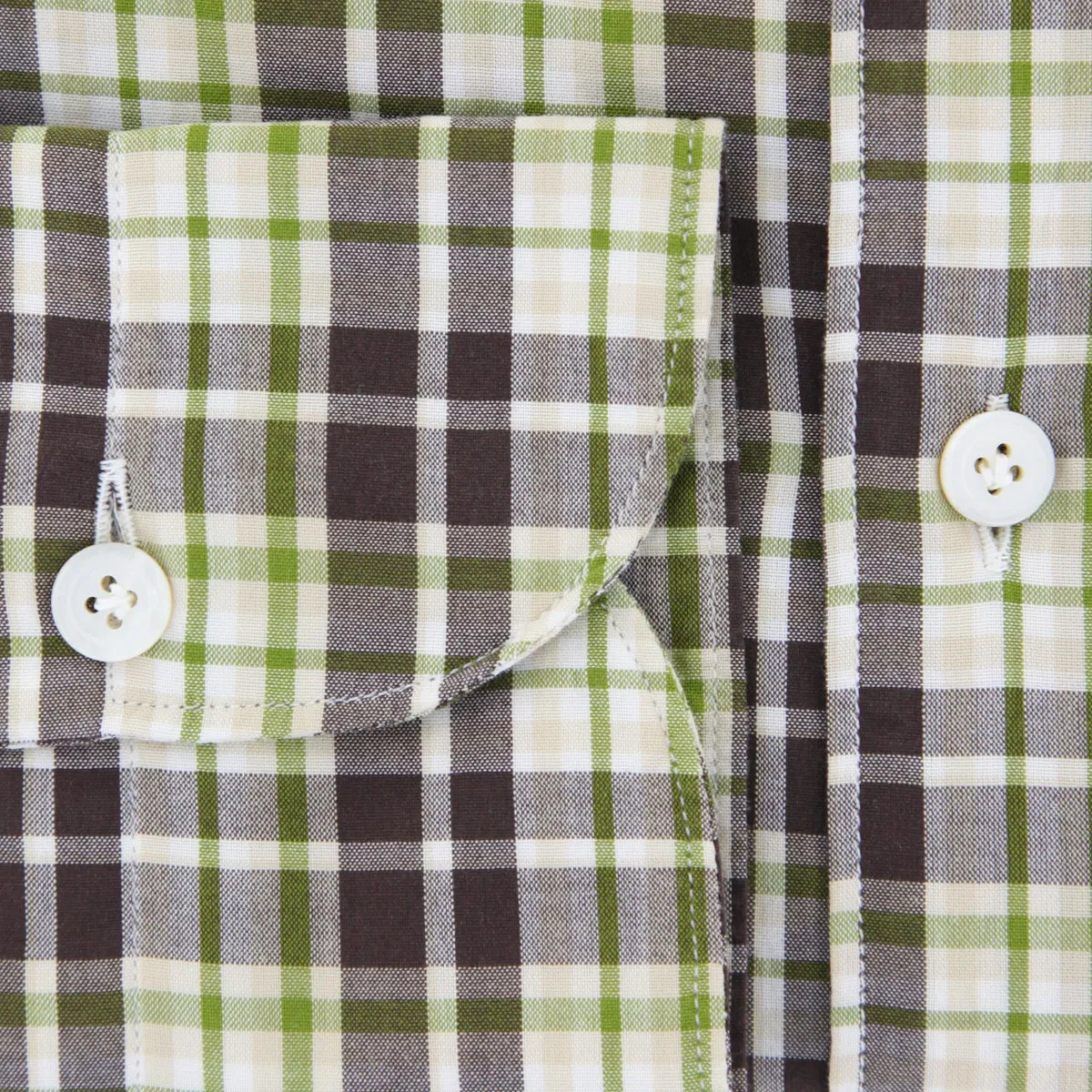 Finamore Napoli Dark Brown Shirt - Extra Slim