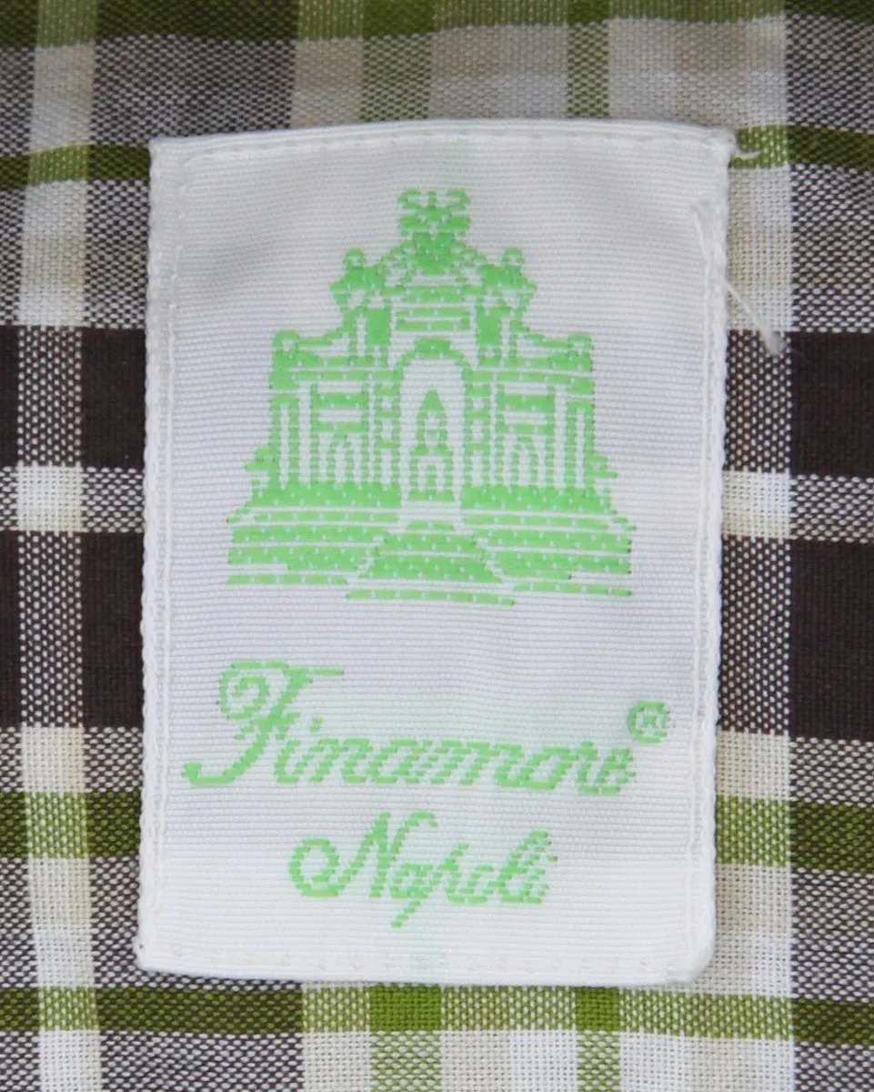 Finamore Napoli Dark Brown Shirt - Extra Slim
