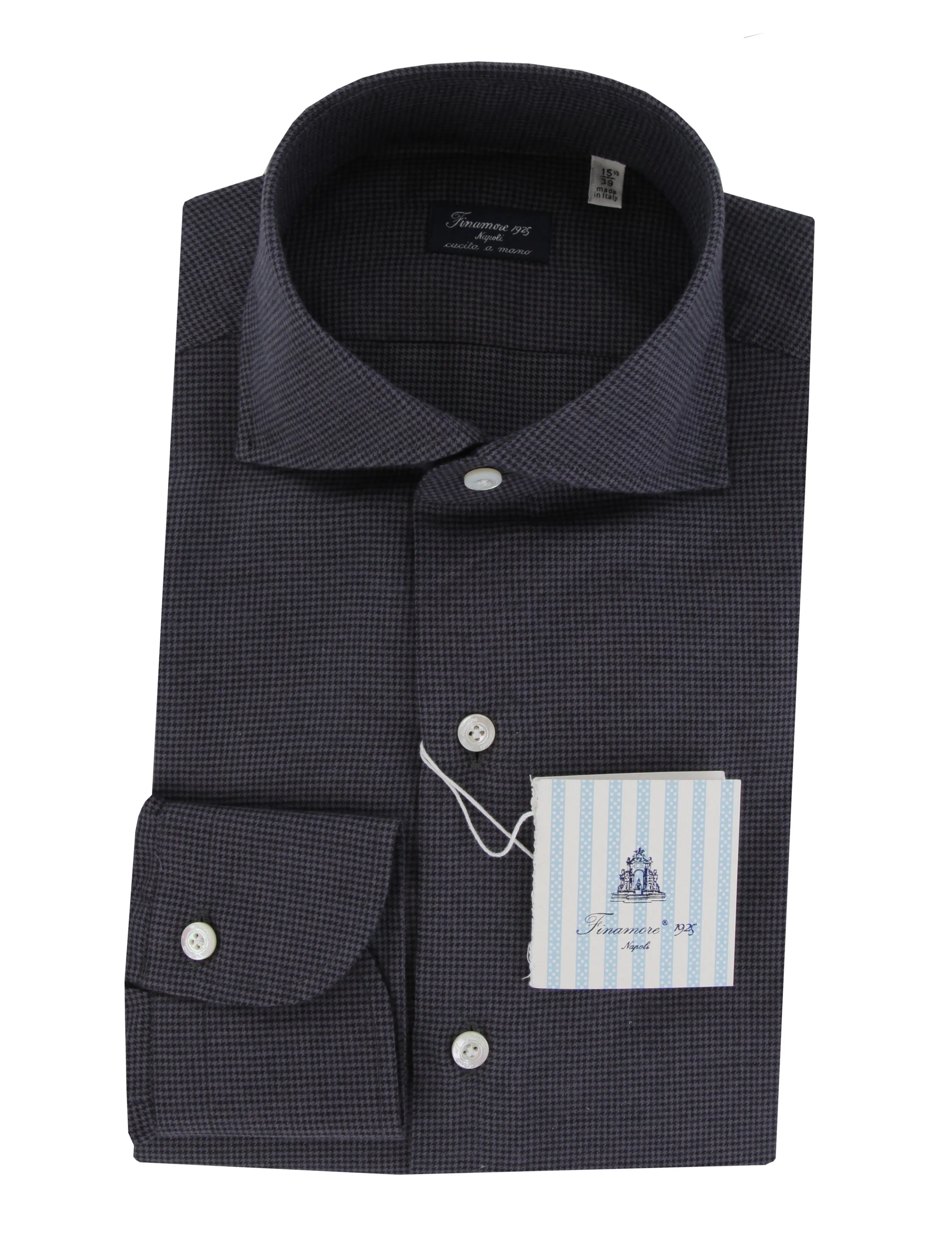 Finamore Napoli Dark Gray Shirt - Slim