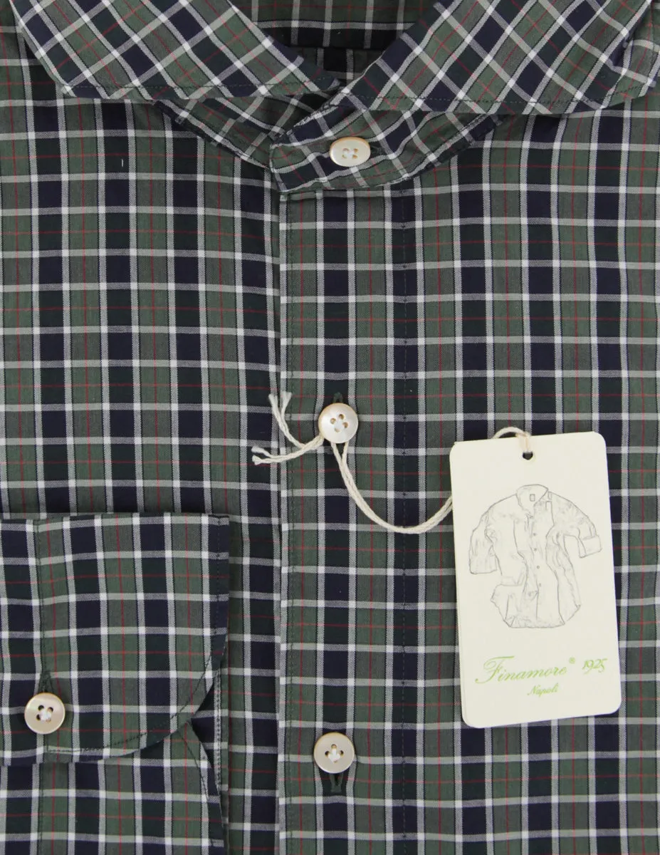Finamore Napoli Dark Green Shirt - Extra Slim