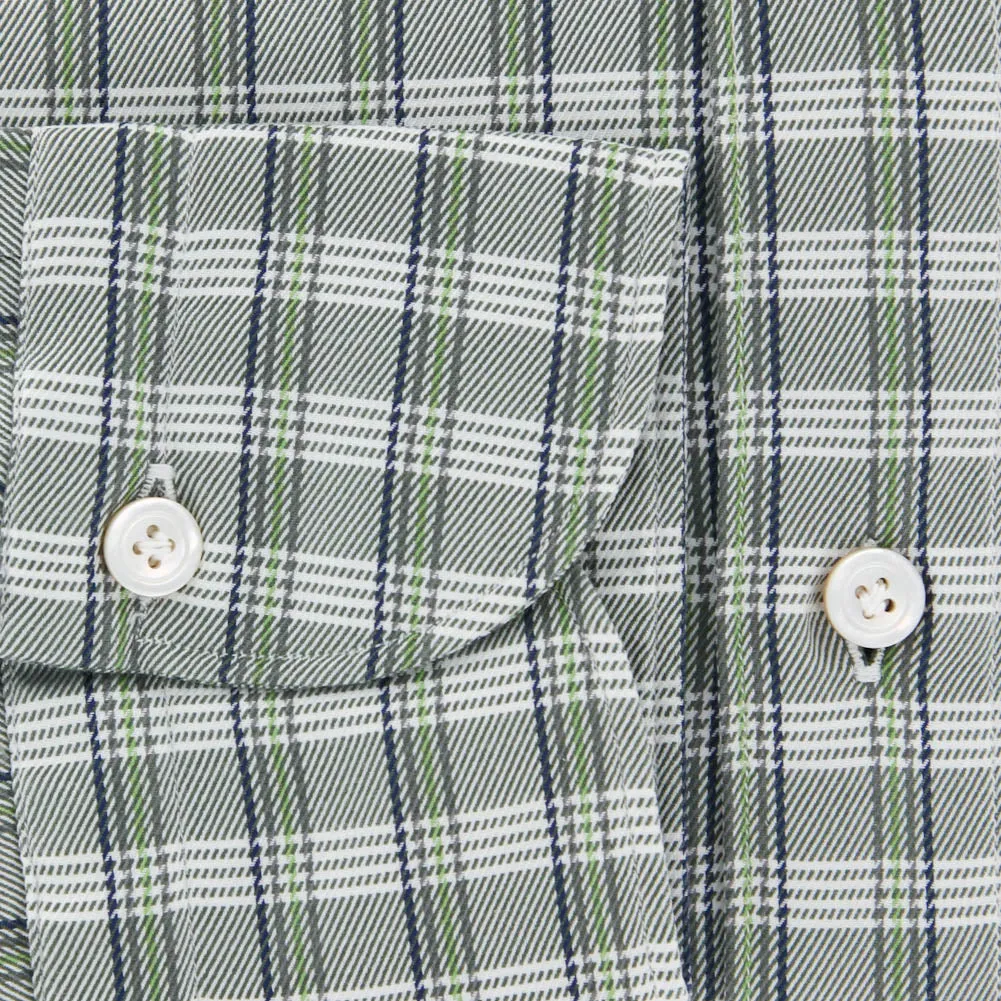 Finamore Napoli Gray Shirt - Extra Slim - 15.5 US / 39 EU