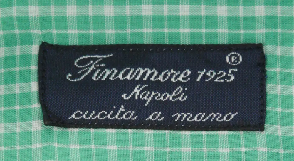 Finamore Napoli Green Shirt - Slim