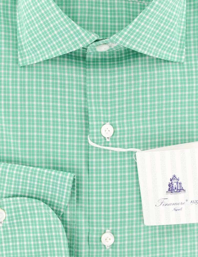 Finamore Napoli Green Shirt - Slim