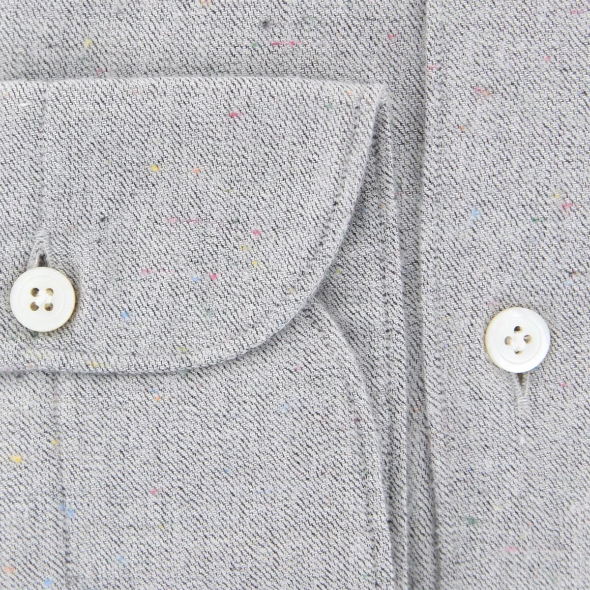 Finamore Napoli Light Gray Shirt - Extra Slim