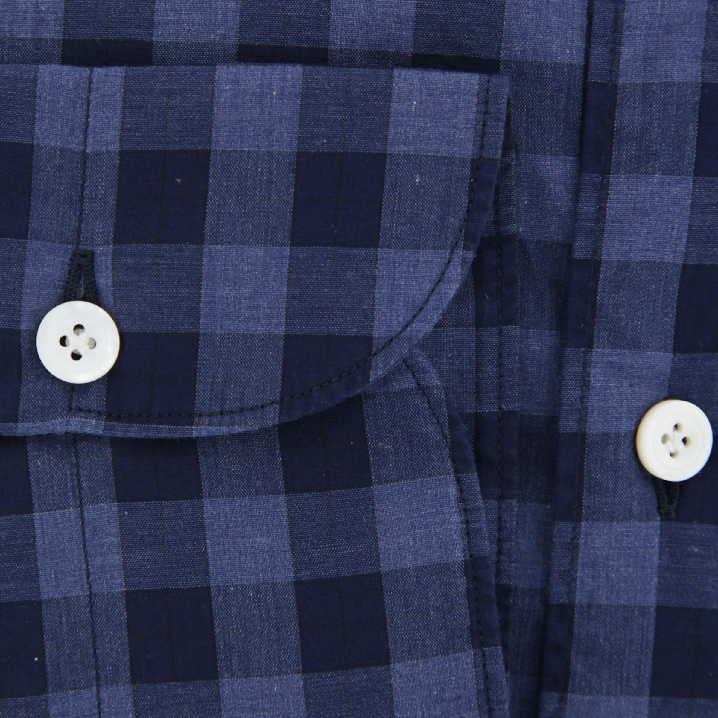 Finamore Napoli Navy Blue Shirt - Extra Slim