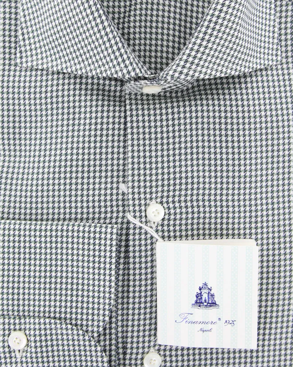 Finamore Napoli Olive Green Shirt - Slim