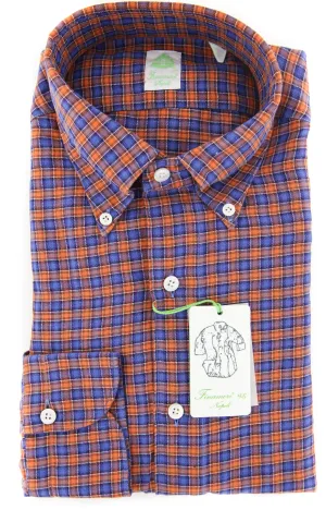Finamore Napoli Orange Shirt - Extra Slim