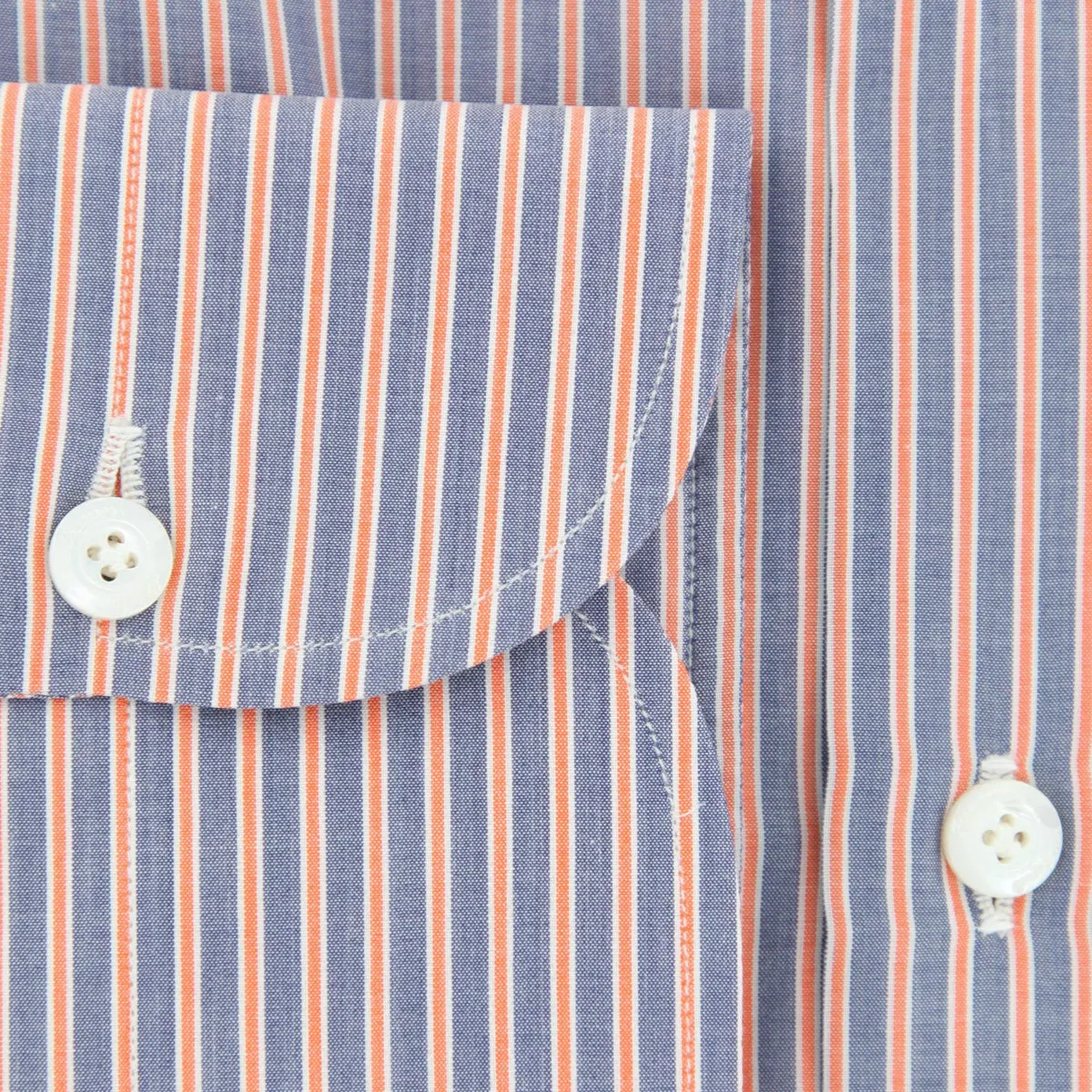 Finamore Napoli Orange Shirt - Slim