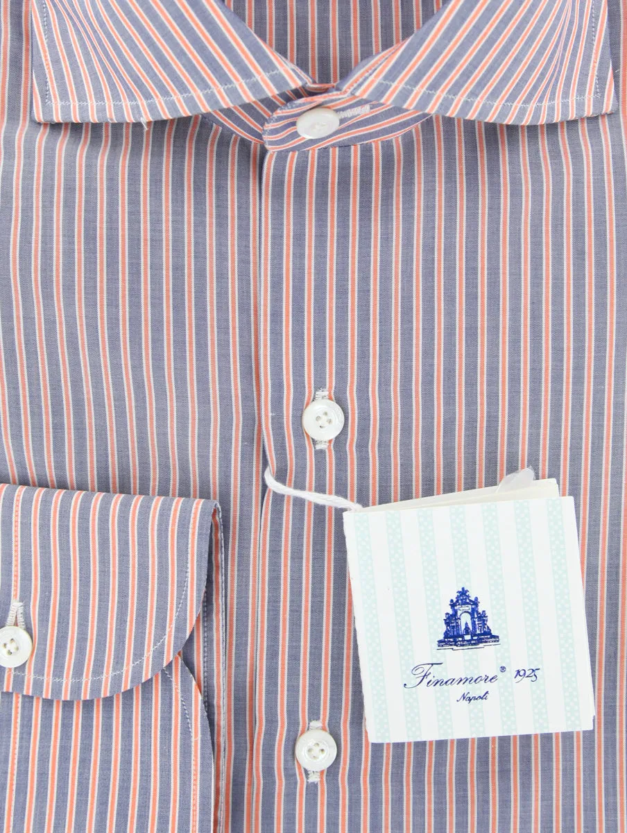 Finamore Napoli Orange Shirt - Slim