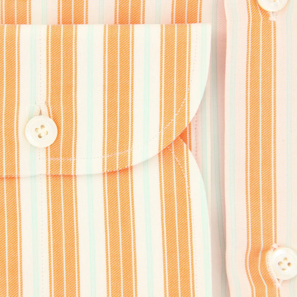 Finamore Napoli Orange Shirt - Slim