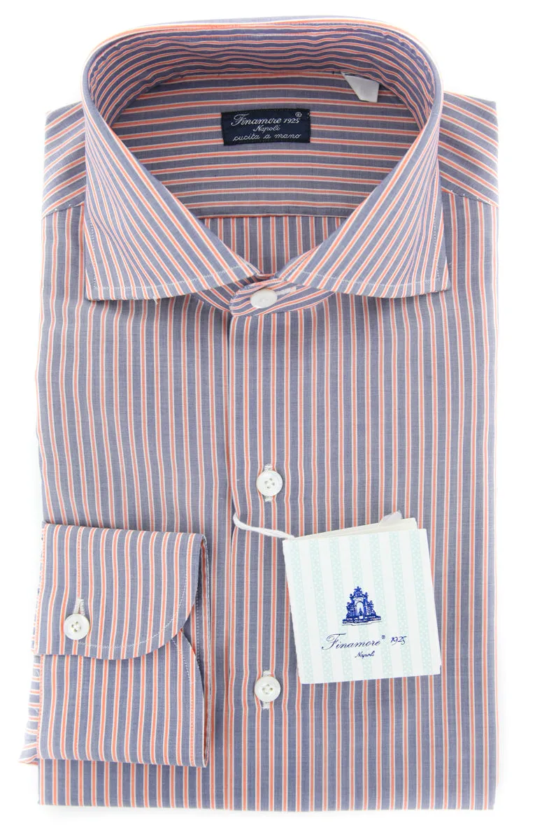 Finamore Napoli Orange Shirt - Slim