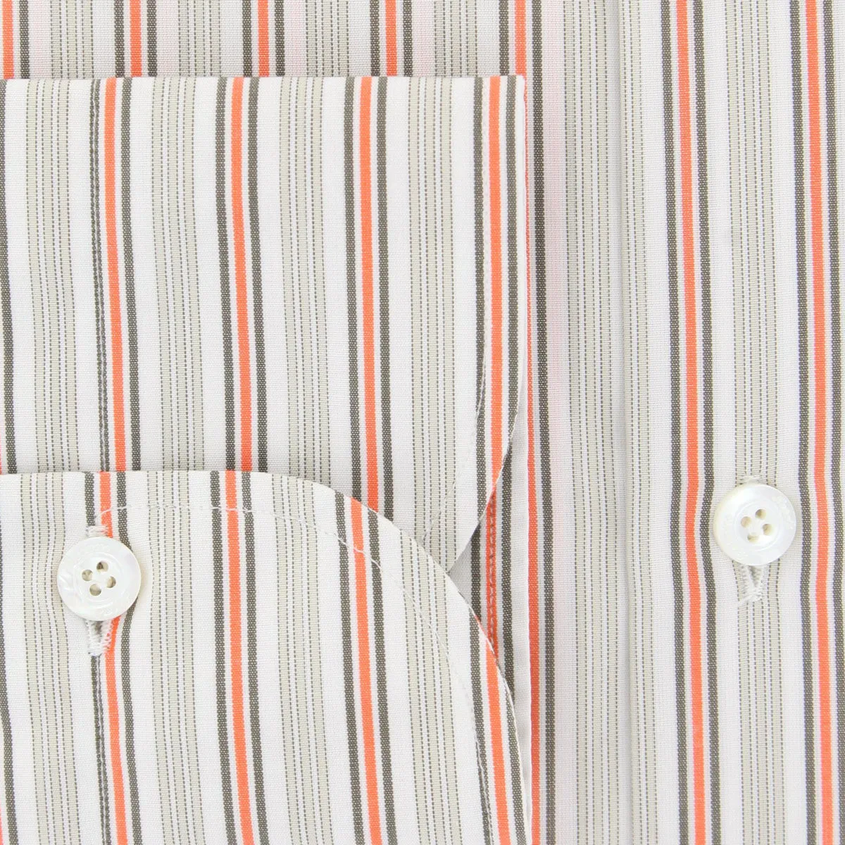 Finamore Napoli Orange Shirt - Slim