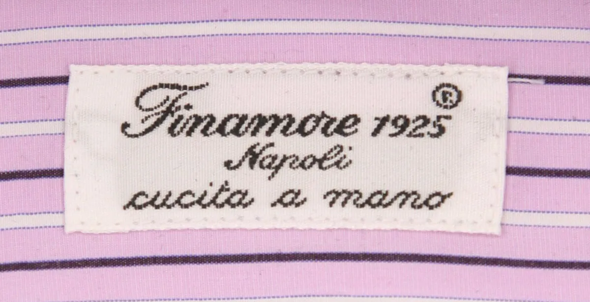 Finamore Napoli Pink Shirt - Extra Slim