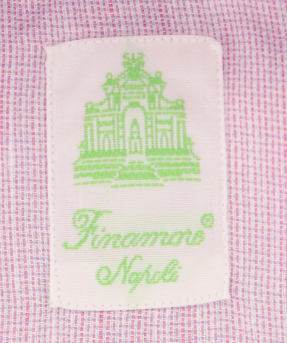 Finamore Napoli Pink Shirt - Extra Slim