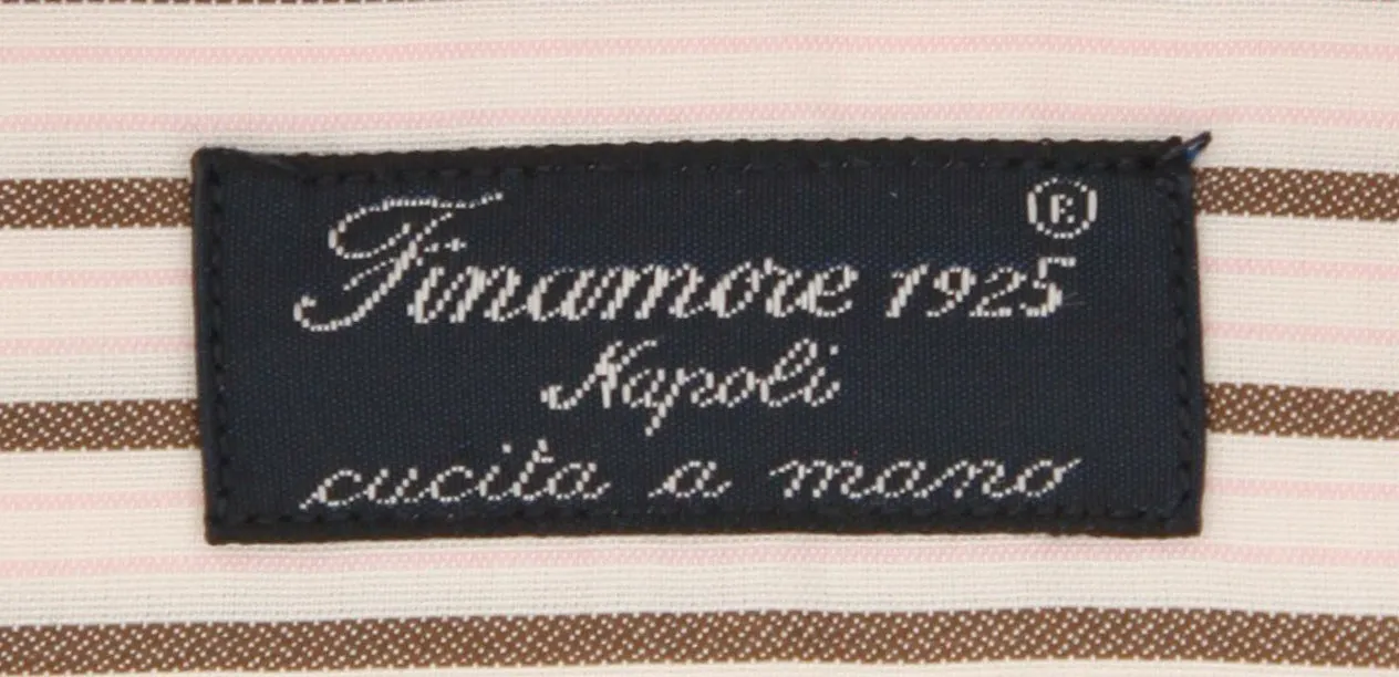 Finamore Napoli Pink Shirt - Slim