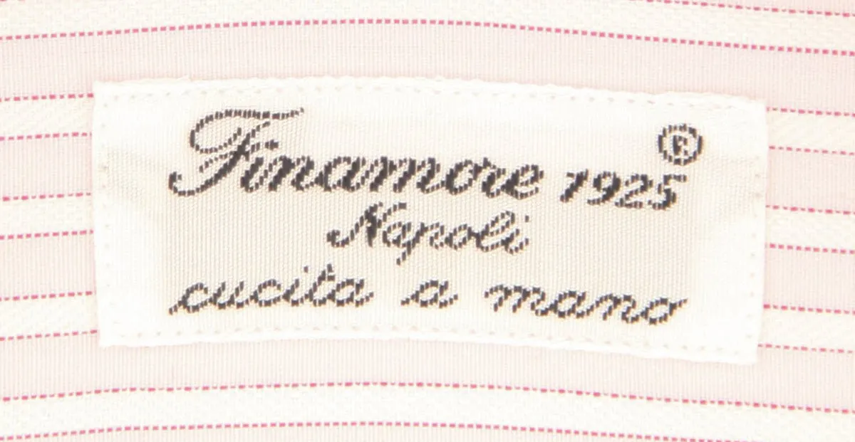 Finamore Napoli Pink Shirt - Slim