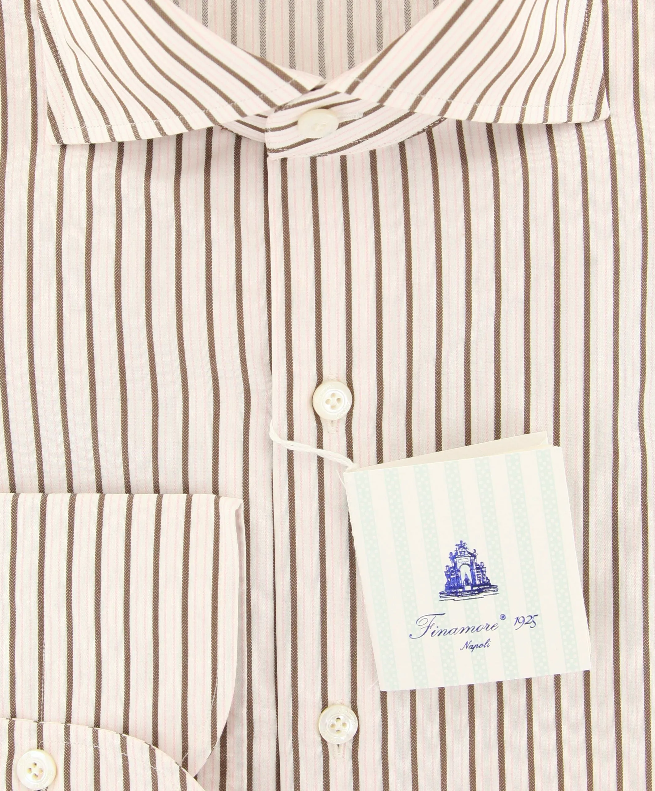 Finamore Napoli Pink Shirt - Slim