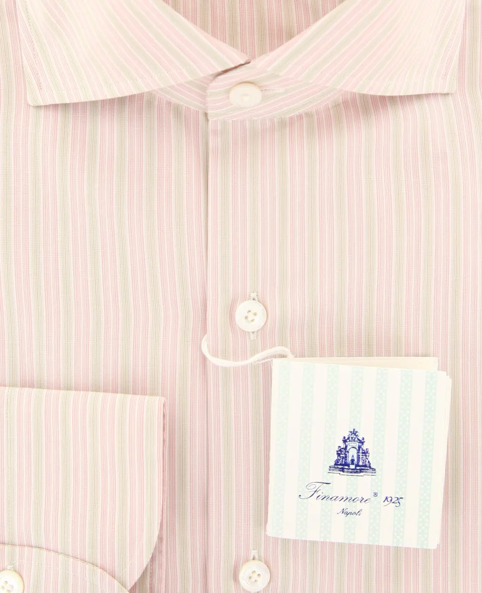 Finamore Napoli Pink Shirt - Slim