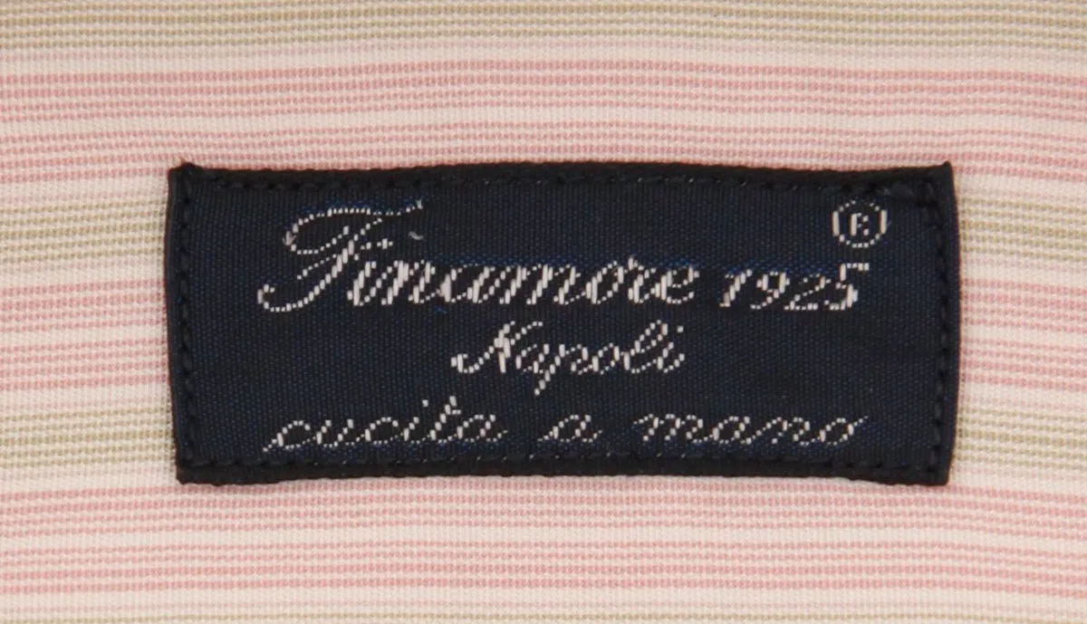 Finamore Napoli Pink Shirt - Slim