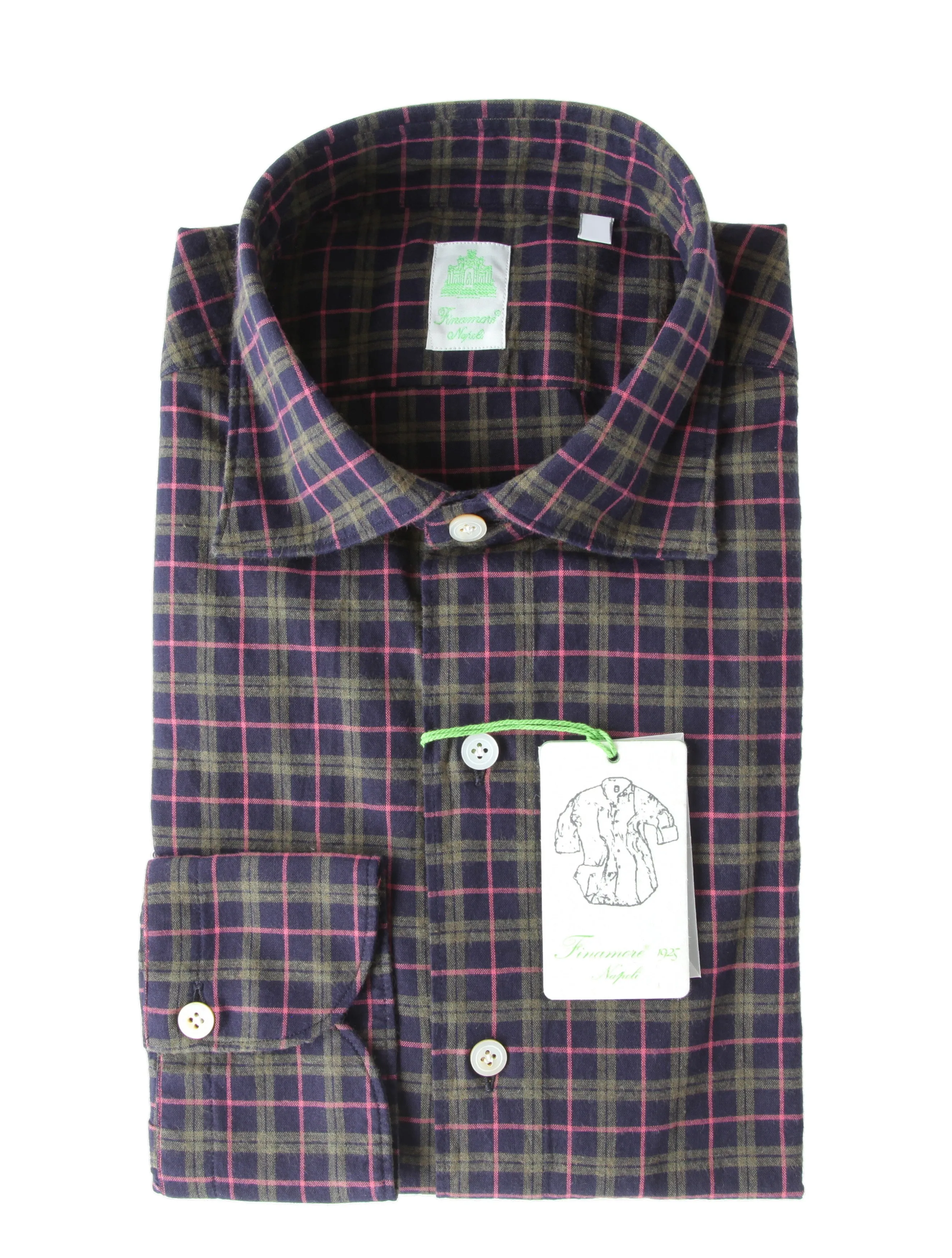 Finamore Napoli Purple Shirt - Extra Slim