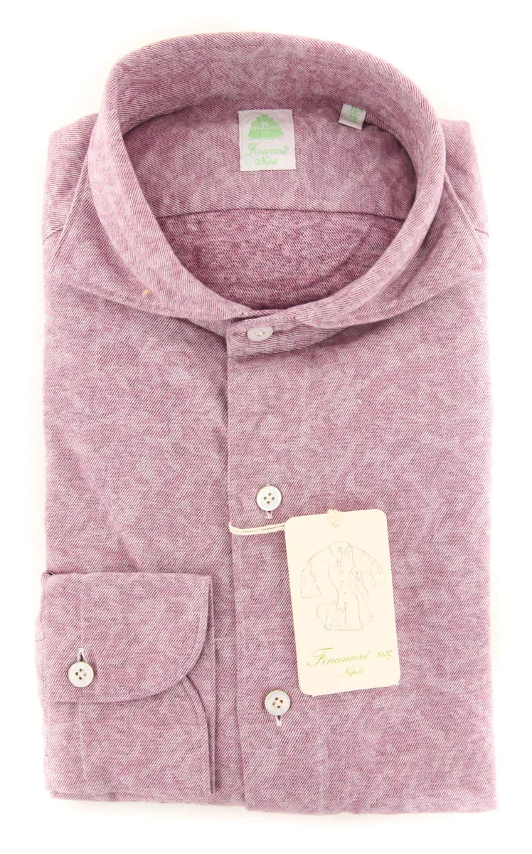 Finamore Napoli Purple Shirt - Extra Slim