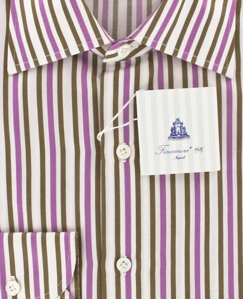 Finamore Napoli Purple Shirt – Size: 15.75 US / 40 EU