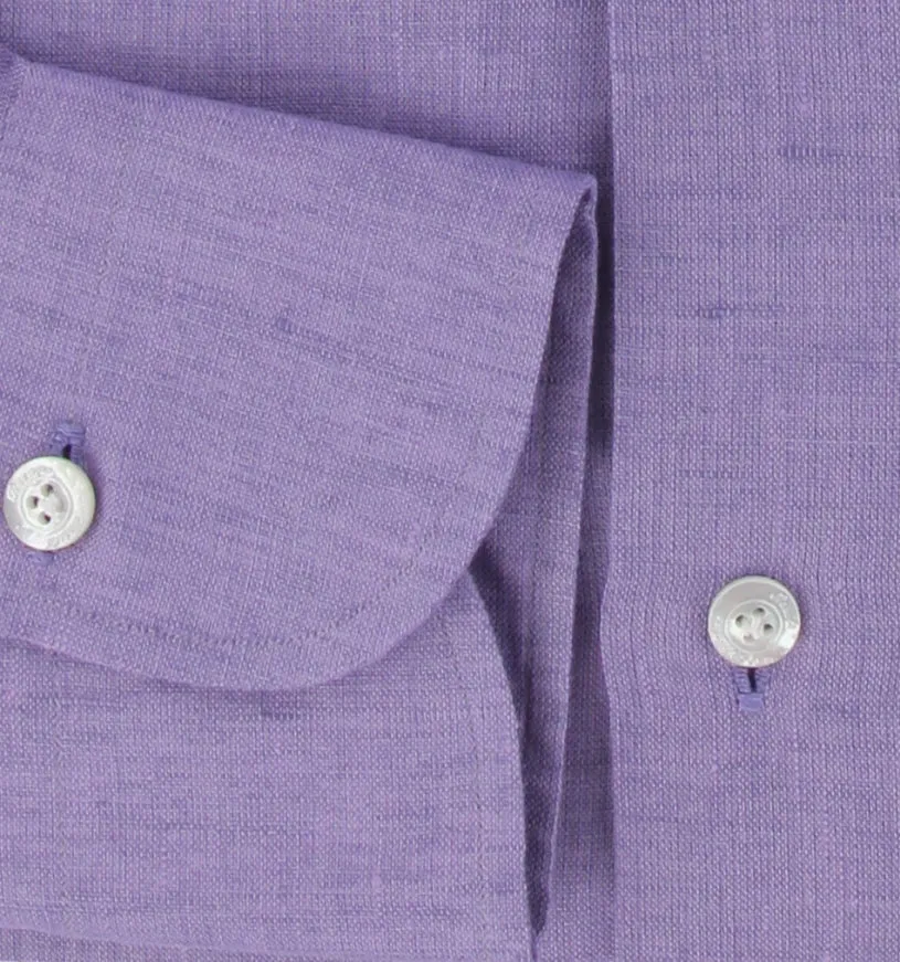 Finamore Napoli Purple Shirt - Slim