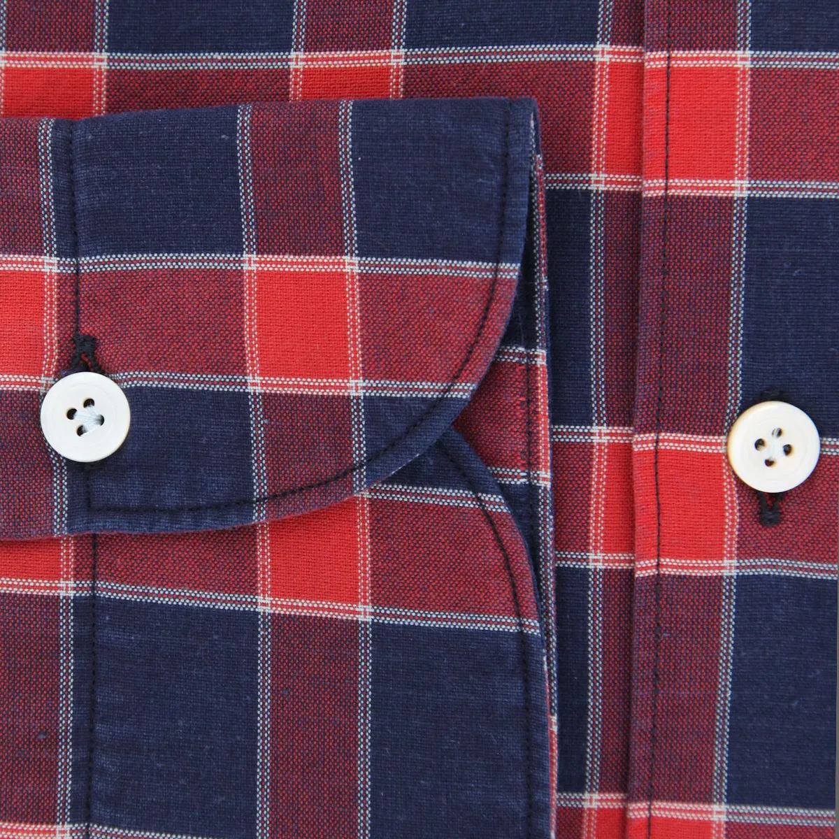 Finamore Napoli Red Shirt - Extra Slim