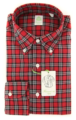 Finamore Napoli Red Shirt - Extra Slim