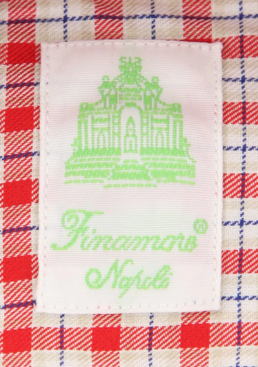 Finamore Napoli Red Shirt - Extra Slim