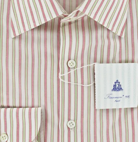 Finamore Napoli Red Shirt – Size: 16 US / 41 EU