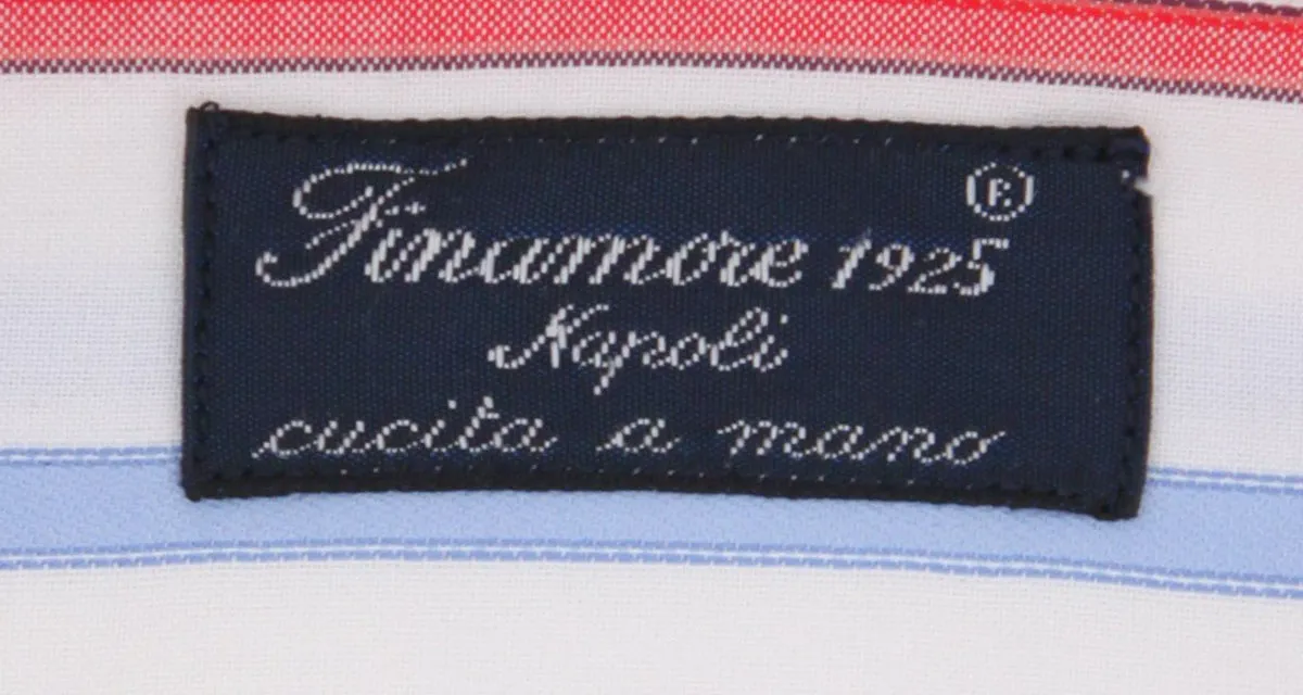 Finamore Napoli Red Shirt - Slim