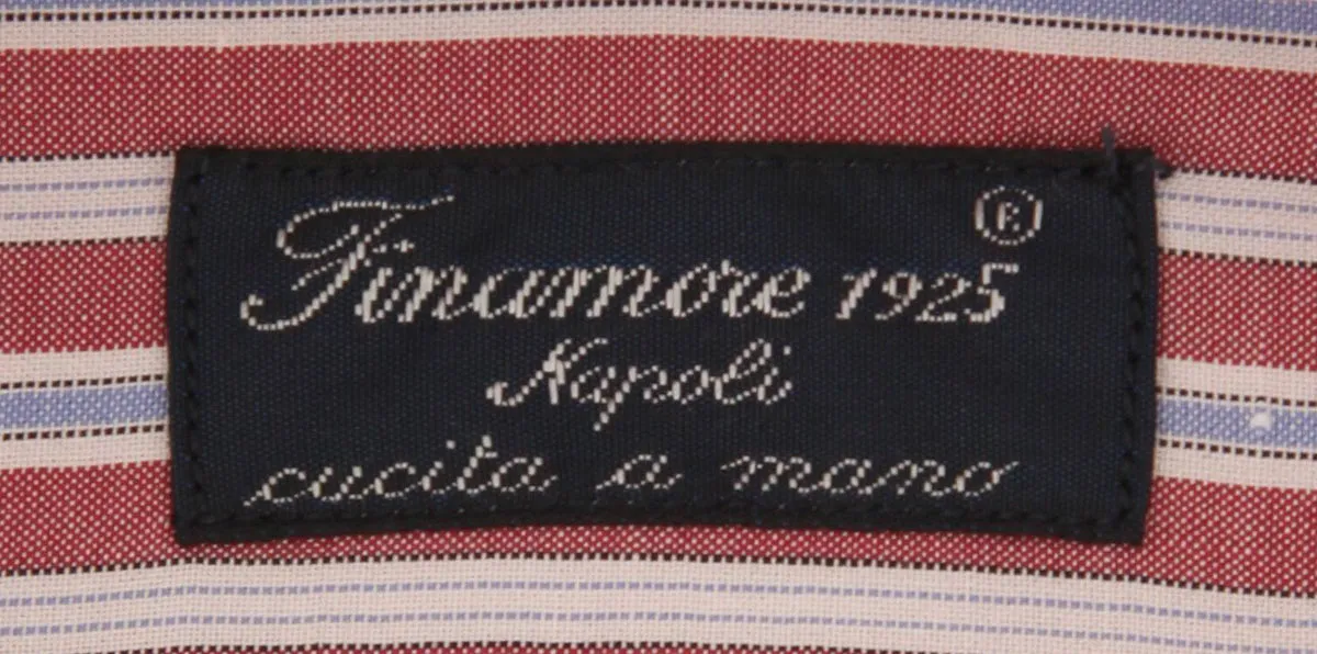 Finamore Napoli Red Shirt - Slim