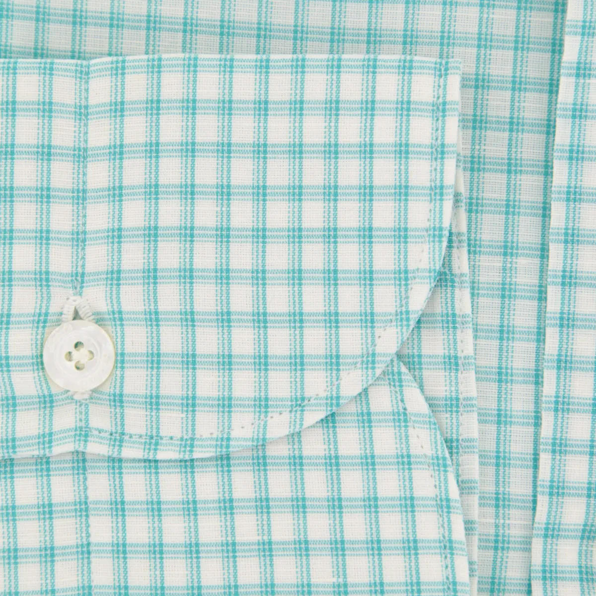 Finamore Napoli Turquoise Shirt - Extra Slim