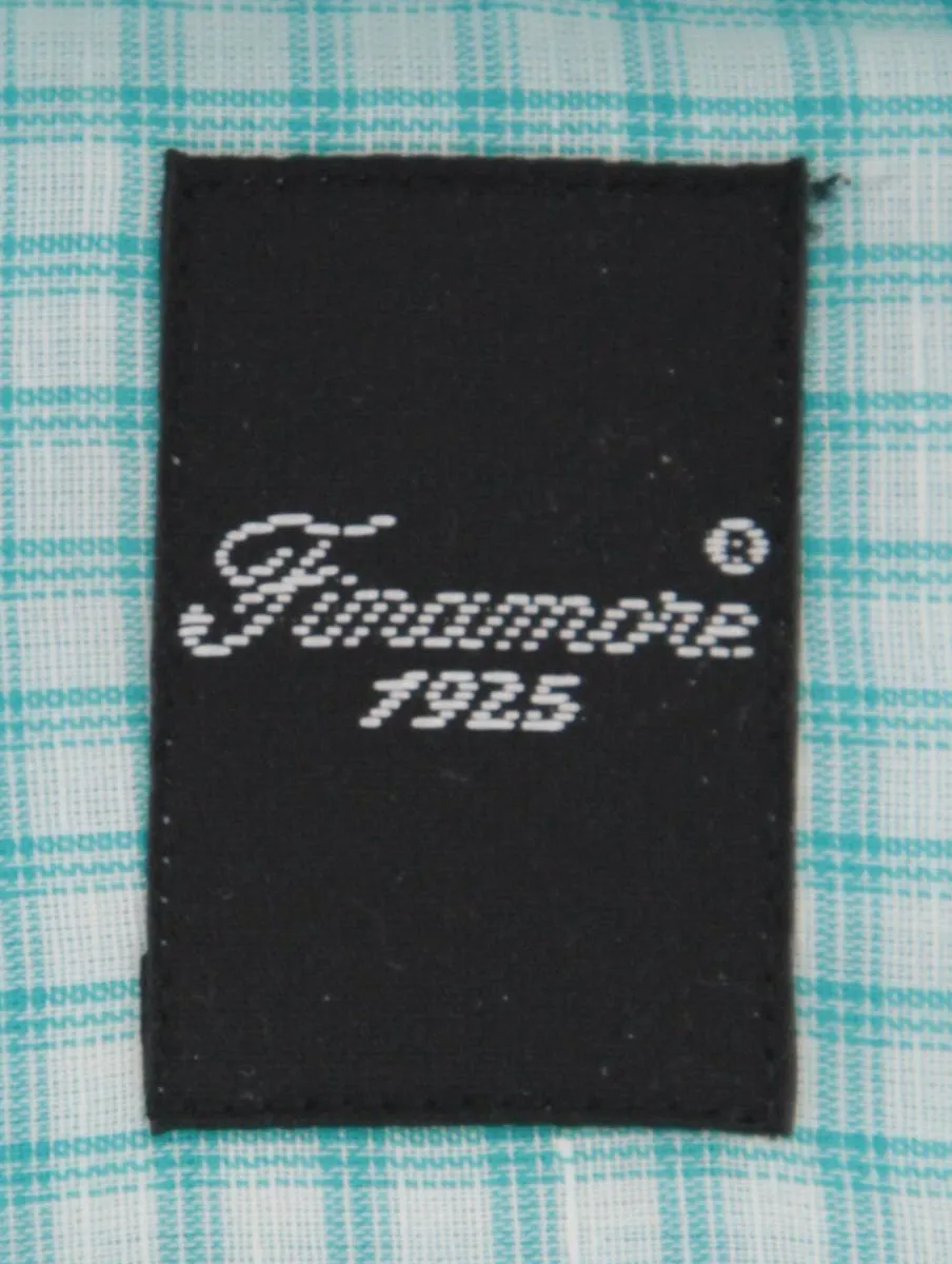 Finamore Napoli Turquoise Shirt - Extra Slim