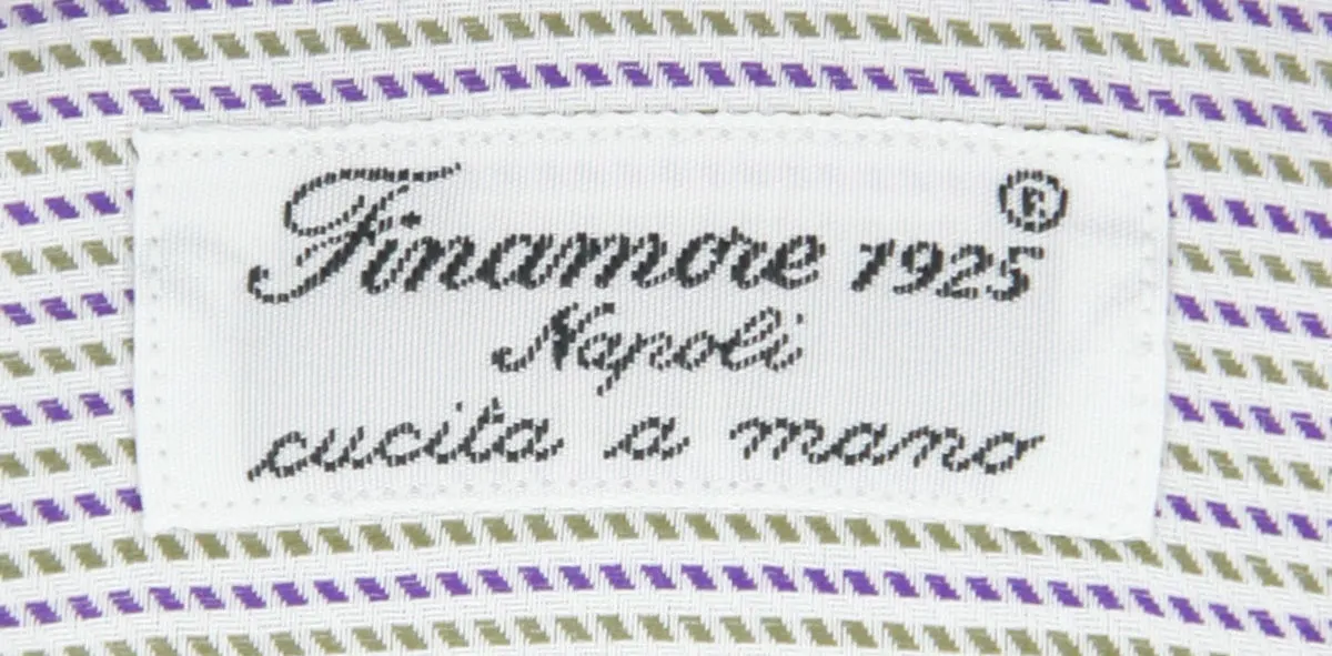 Finamore Napoli White Shirt - Extra Slim