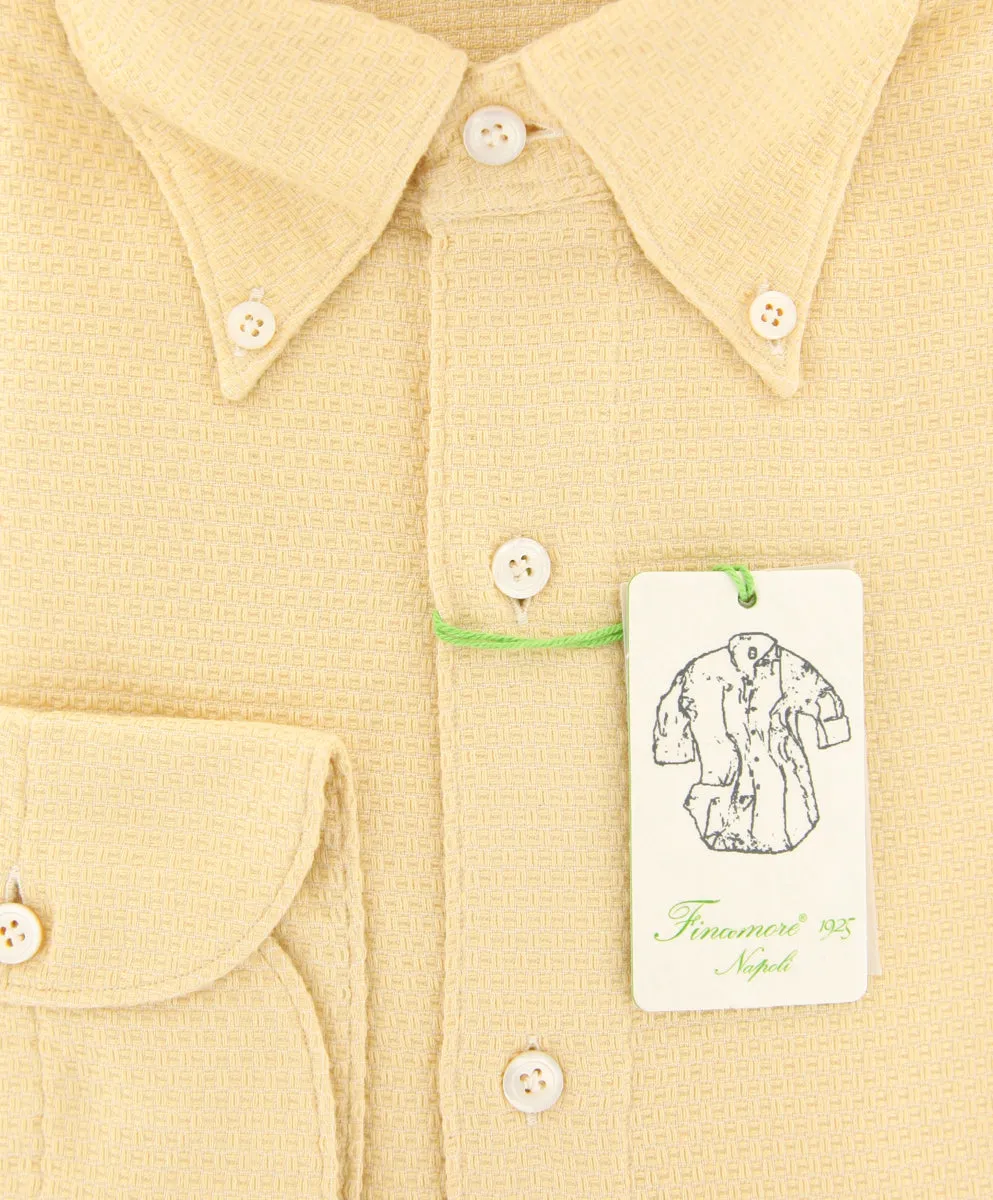 Finamore Napoli Yellow Shirt - Extra Slim
